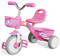 Magical Unicorn Pink Toddler Tricycle with Rainbow Decals, Dual Storage Baskets & Quiet EVA Wheels – Princess 3-Wheel Pedal Bike for Girls Ages 2–5
